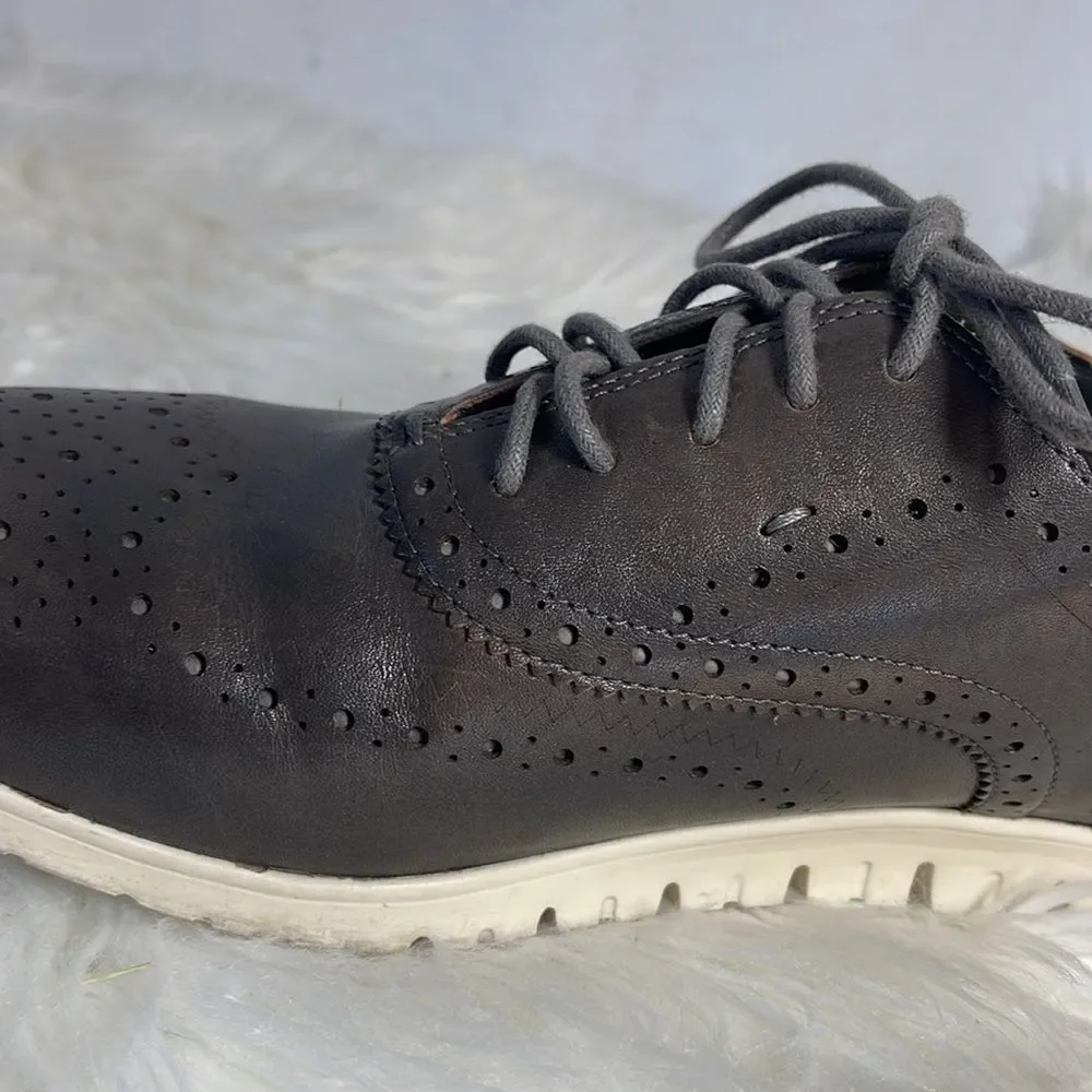 Cole Haan Zerogrand Black Leather Wingtip‎ Oxford Sz 9.5